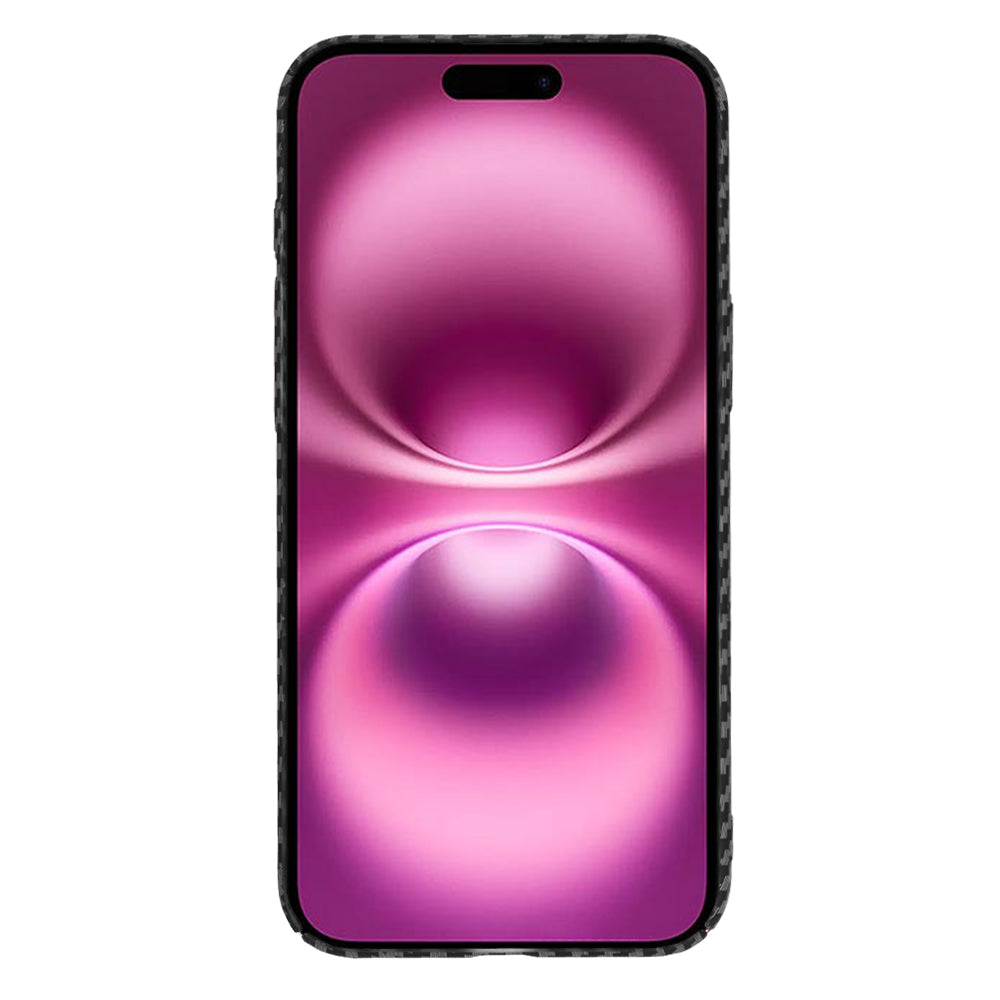 Techsuit Carbonite FiberShell Schutzhülle passend für iPhone 16 Plus Schwarz