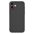 Techsuit Carbonite FiberShell Schutzhülle passend für iPhone 16 Plus Schwarz