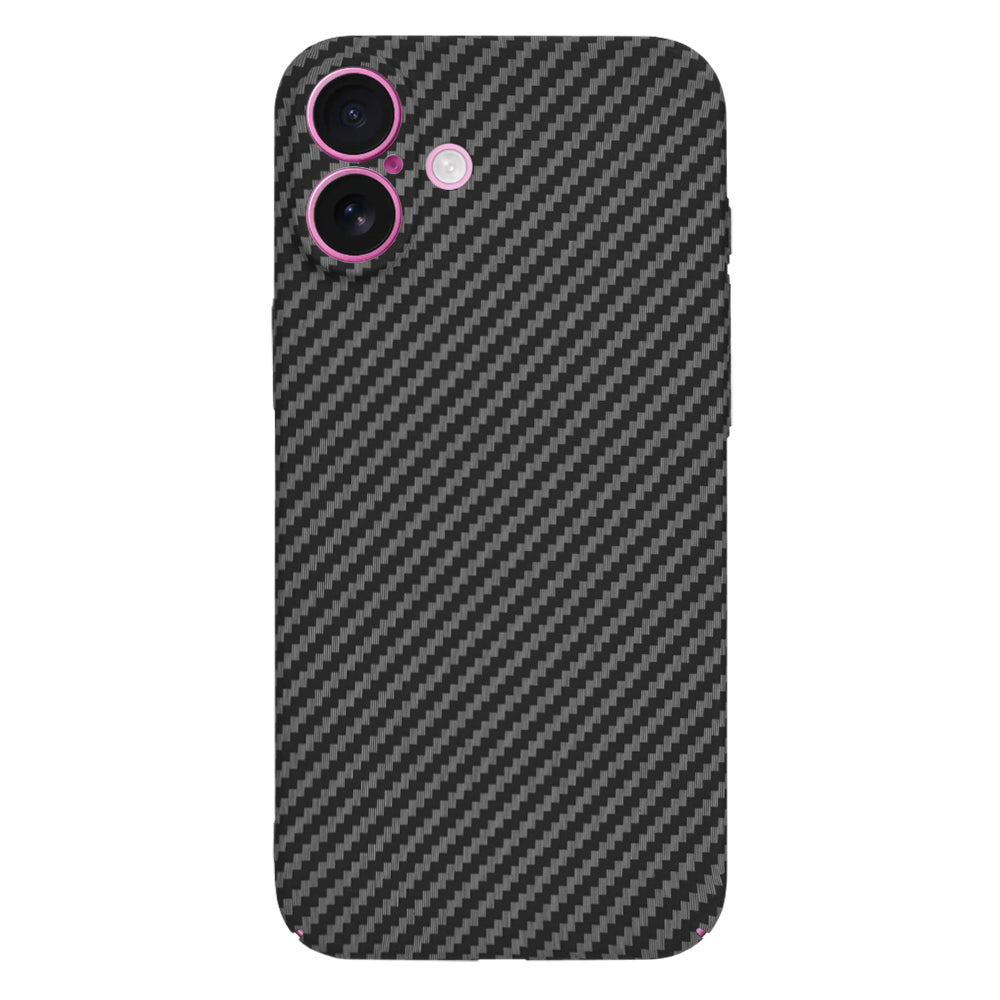 Techsuit Carbonite FiberShell Schutzhülle passend für iPhone 16 Plus Schwarz