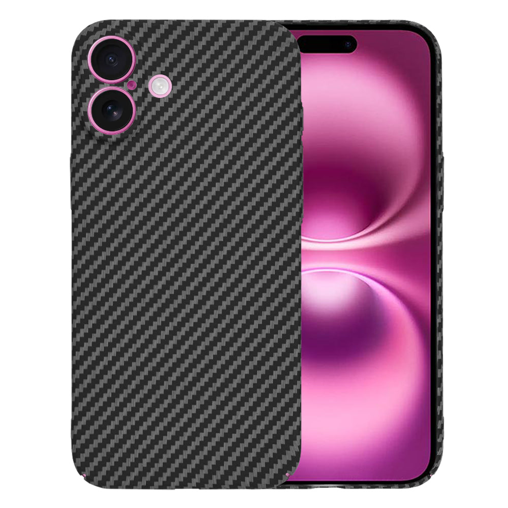 Techsuit Carbonite FiberShell Schutzhülle passend für iPhone 16 Plus Schwarz
