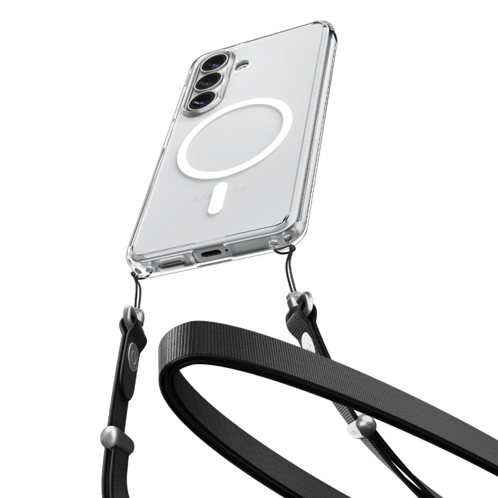 Spigen Ultra Hybrid MagSafe Hülle passend für Samsung Galaxy S26 Clear White