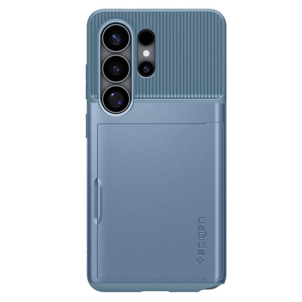 Spigen Slim Armor CS Hülle Kartenfach passend für Galaxy S26 Ultra Hellblau