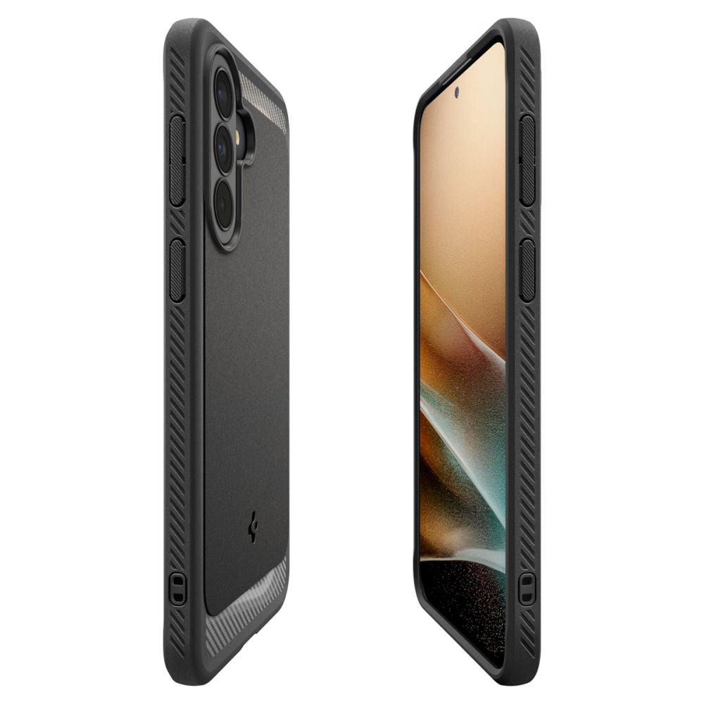 Spigen Rugged Armor Hülle passend für Samsung Galaxy A27 5G Schwarz Air Cushion