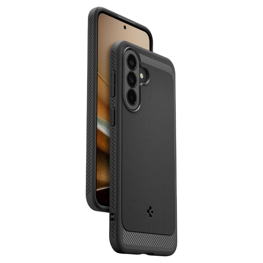 Spigen Rugged Armor Hülle passend für Samsung Galaxy A27 5G Schwarz Air Cushion