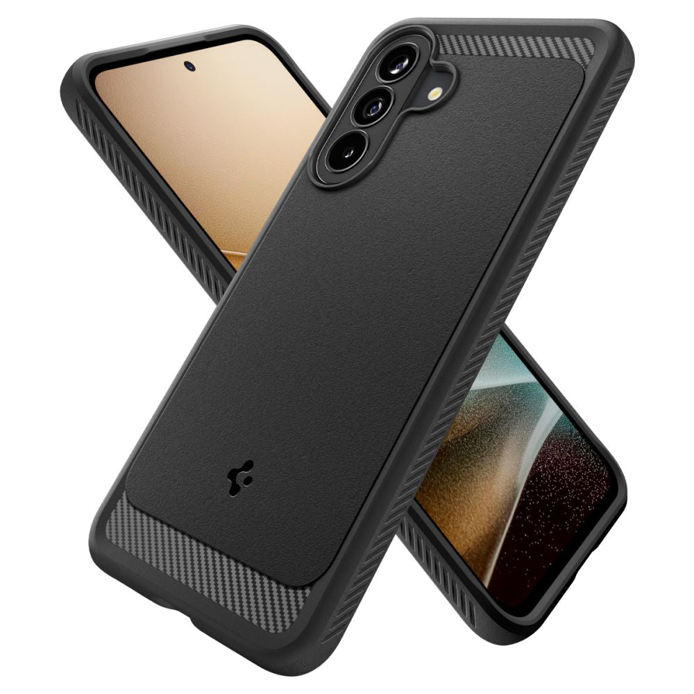 Spigen Rugged Armor Hülle passend für Samsung Galaxy A27 5G Schwarz Air Cushion