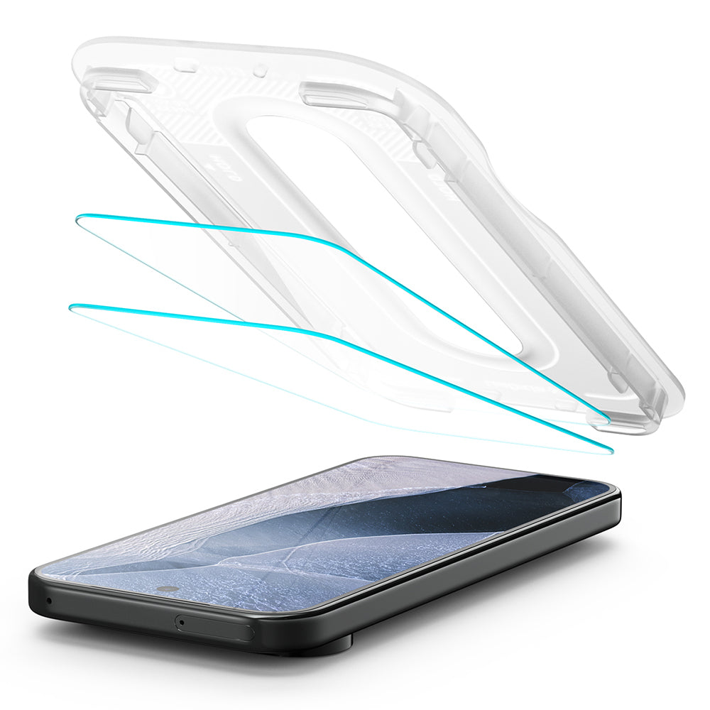 Spigen 2x Panzerfolie passend für Pixel 11/11 Pro Made for Google EZ Fit Pro