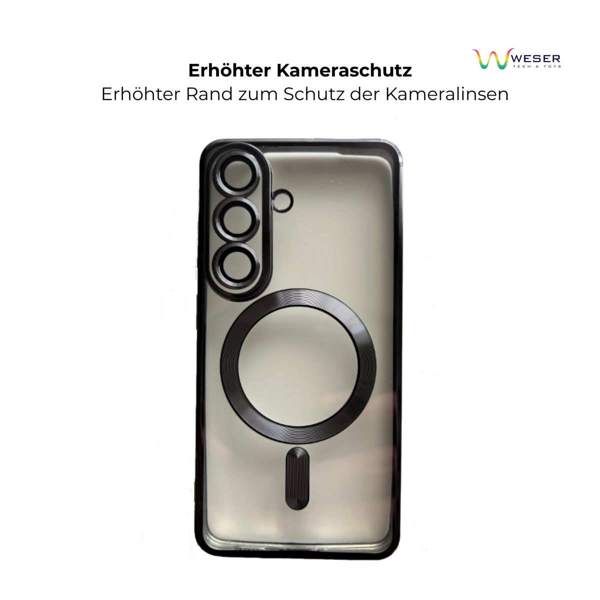 Magnetische Schutzhülle passend für Samsung Galaxy S26 Transparent Kameraschutz
