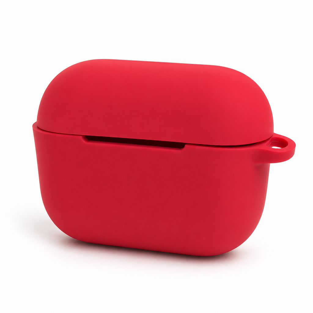 Boogendi Silikon-Schutzhülle passend für AirPods Pro 3 – Rot
