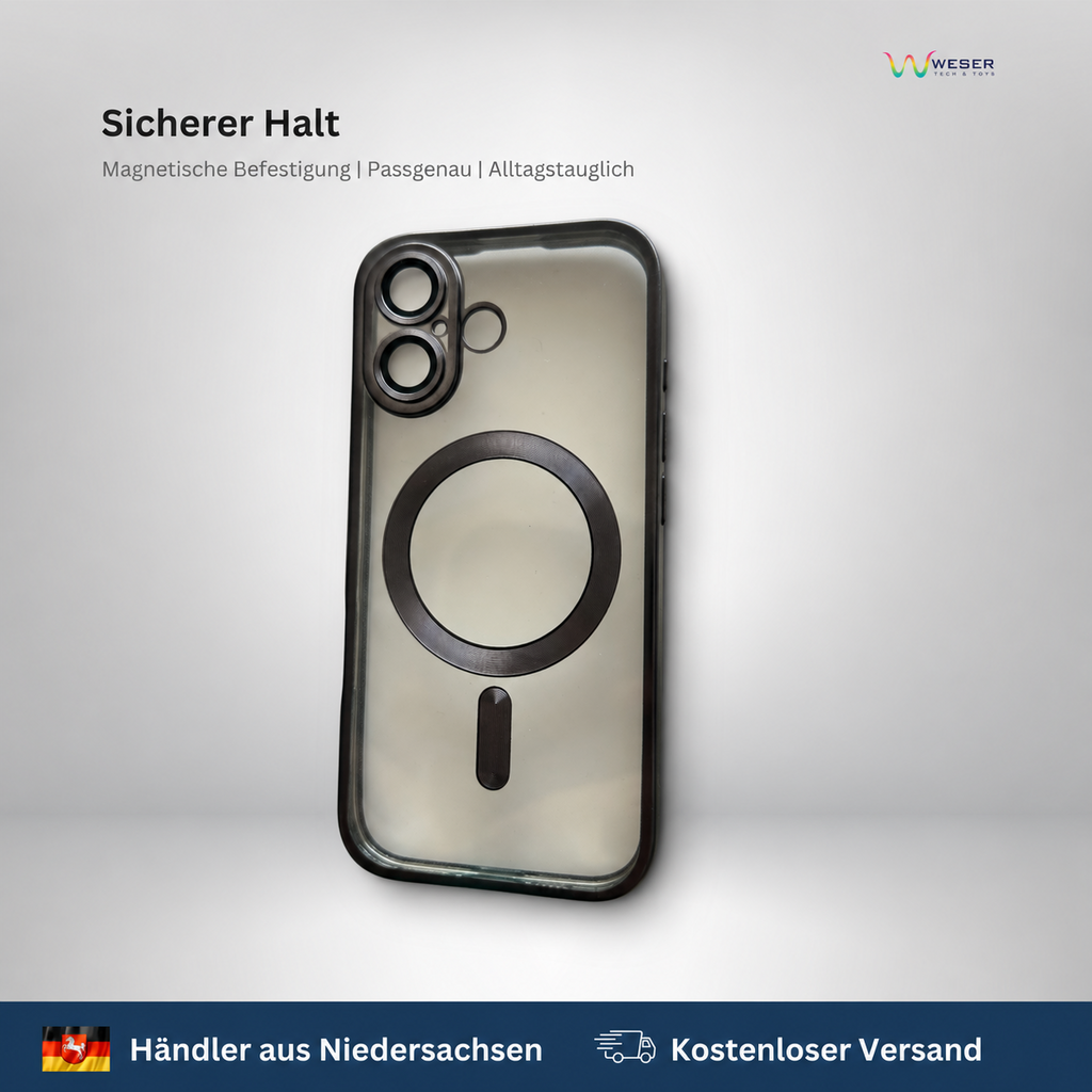Transparente und Magnetische Handyhülle passend für Apple iPhone 17